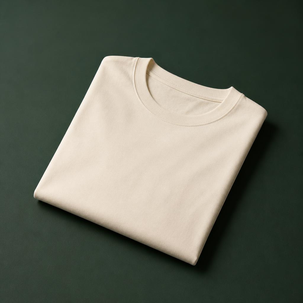 Cream heavyweight t-shirt with the Chosen Family CF rope emblem on the chest
